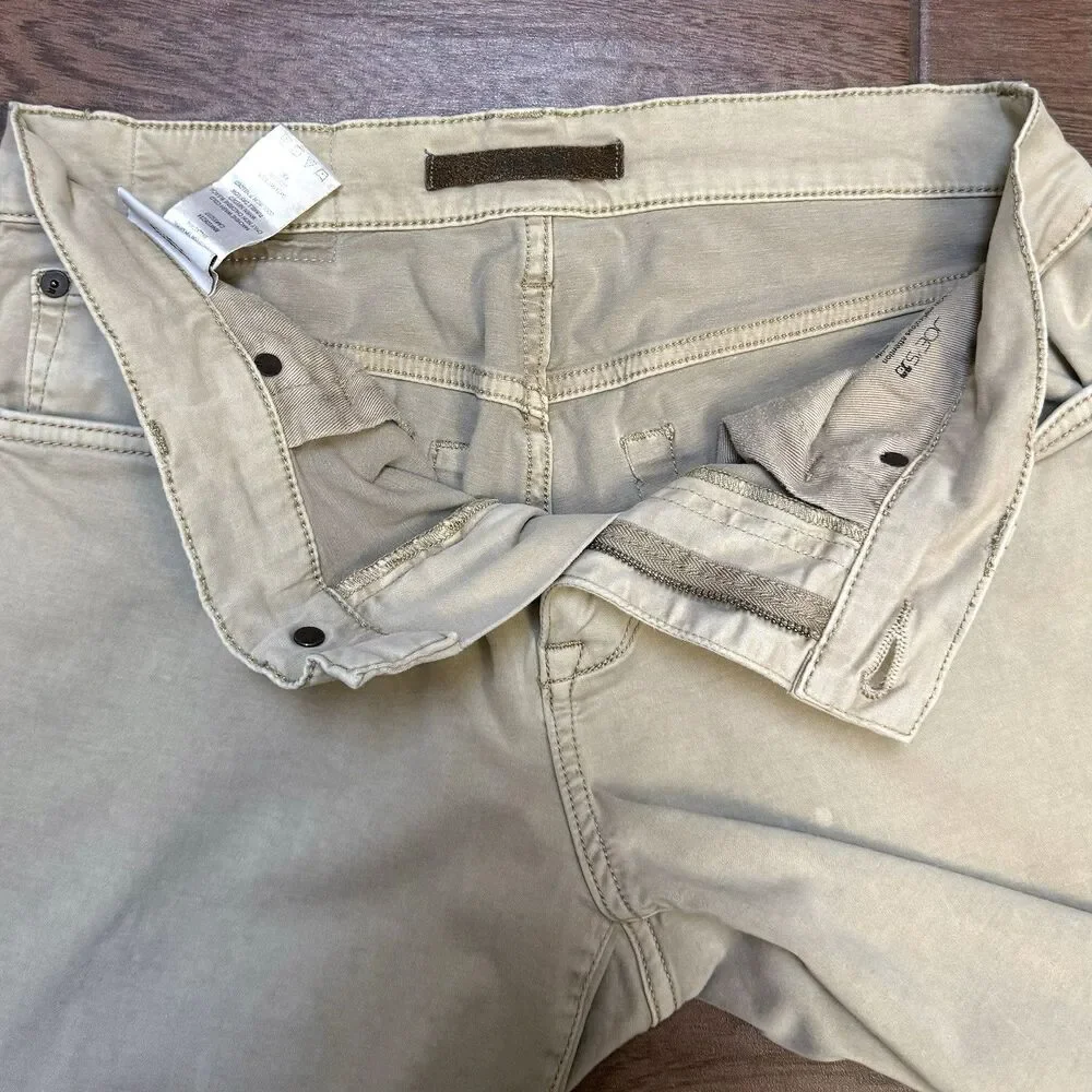 Joe's Jeans Mens Brixton Pants 30x32 Beige Tan Straight Leg Narrow Stretch *READ